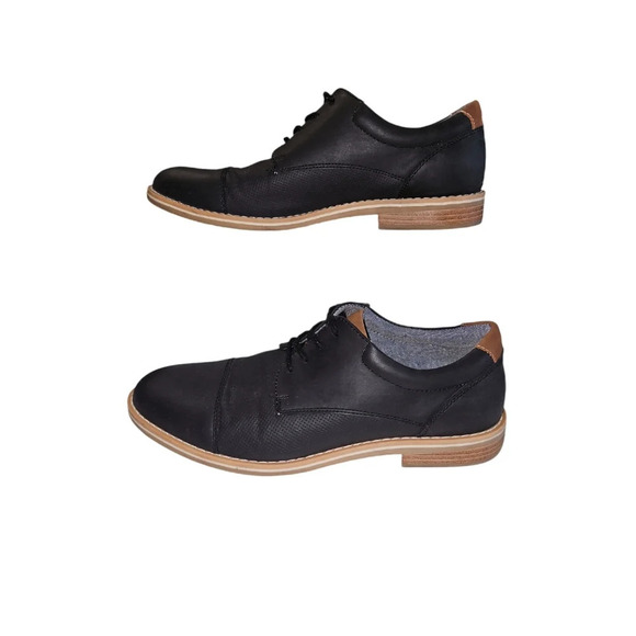 Goodfellow & Co Men's Black Derby Dress Shoe Size 10 - Picture 4 of 6